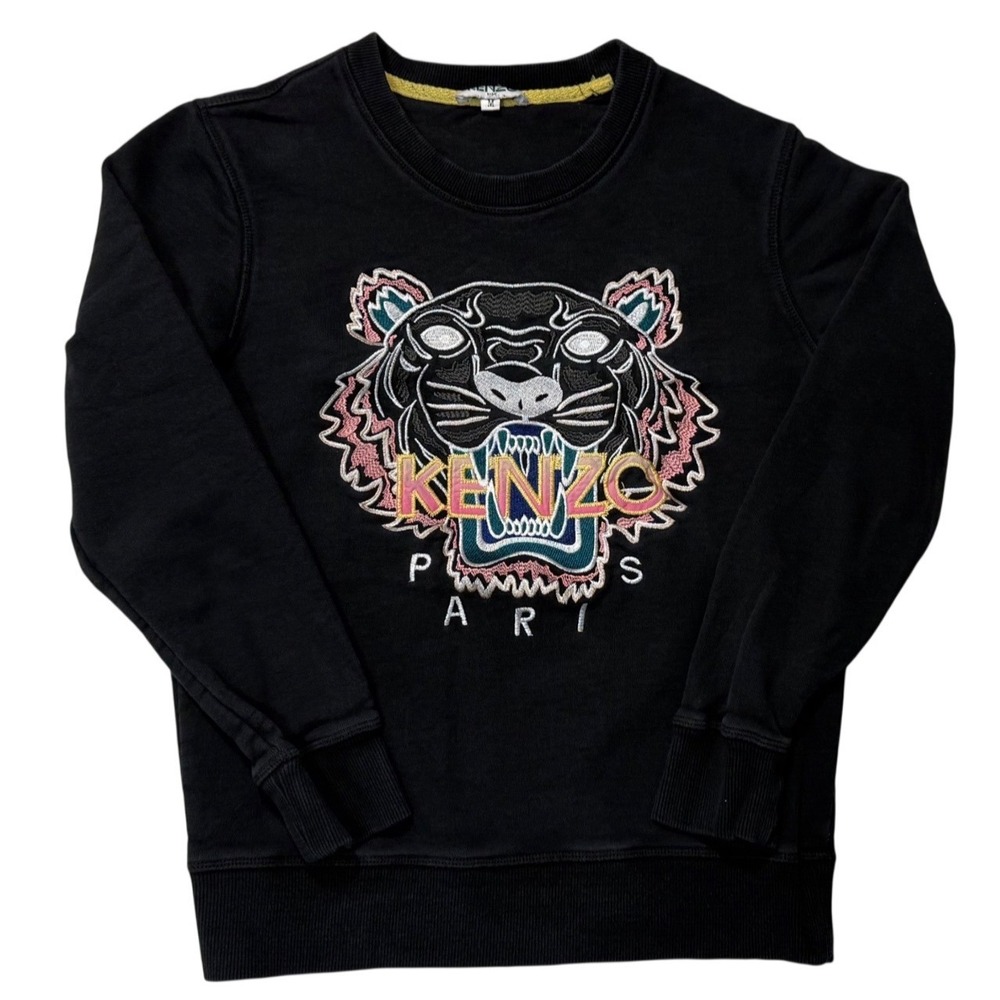 Kenzo Classic Tiger Embroidered Sweatshirt- Medium‎